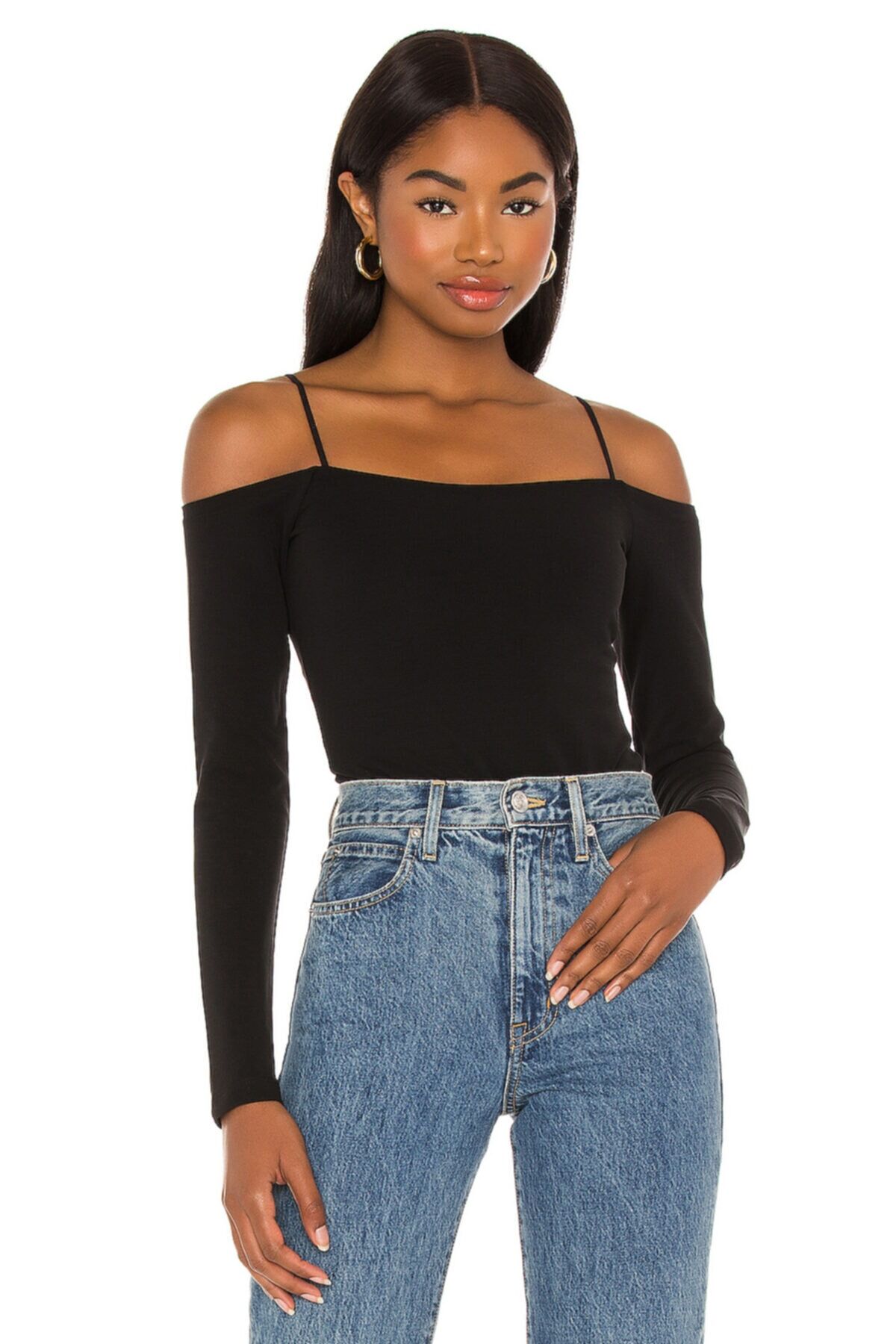 Kadın Siyah Ip Lastikli Bodysuit